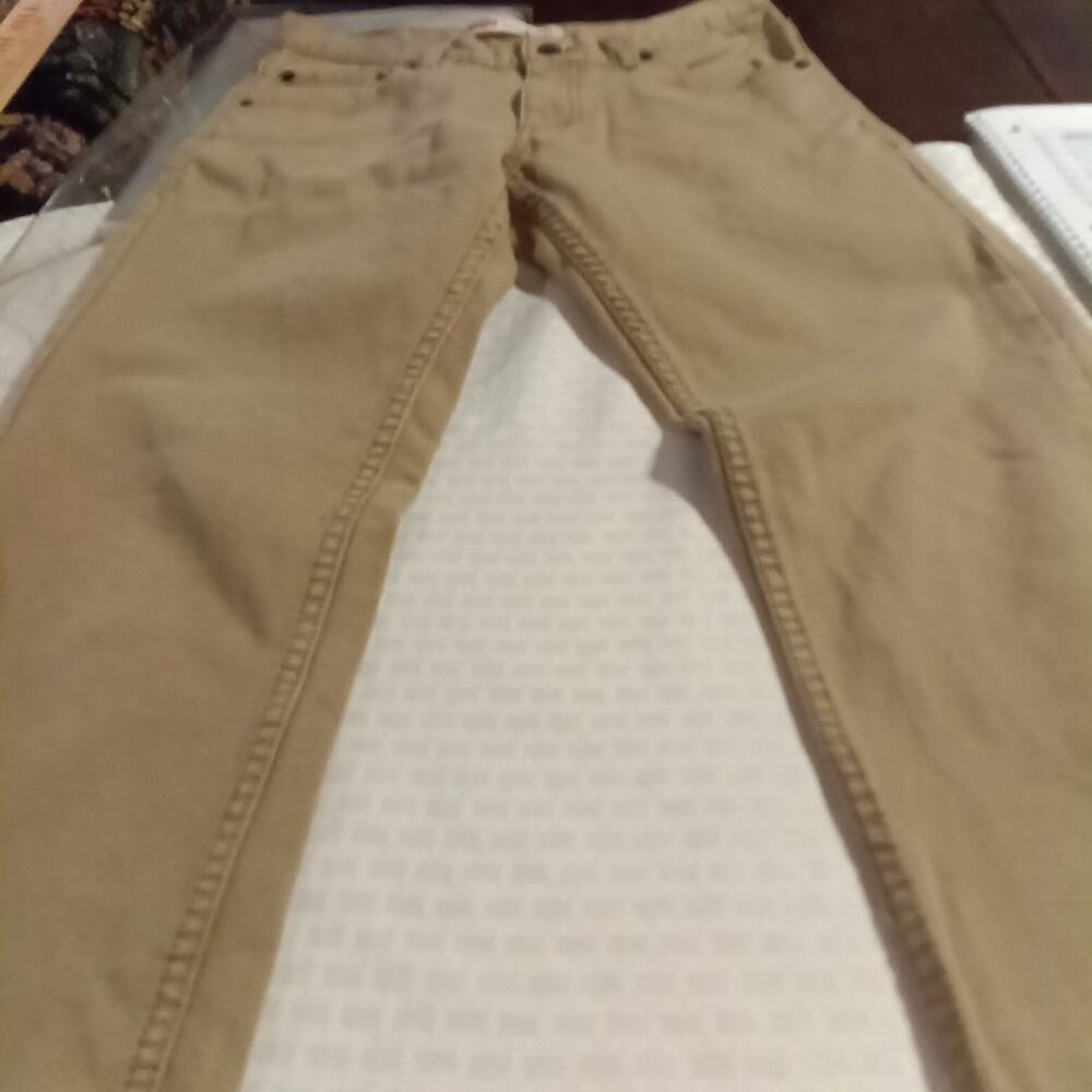 Levi's Women's Straight Leg 513 Corduroy Beige Pants 16 Reg. Y2k 2000s Retro